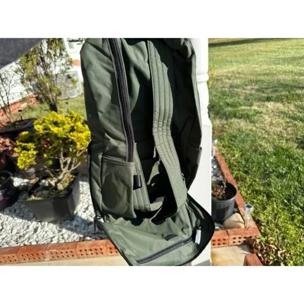 Tumi Just In Case Backpack Olive Green Nylon Packable Travel foldable bag